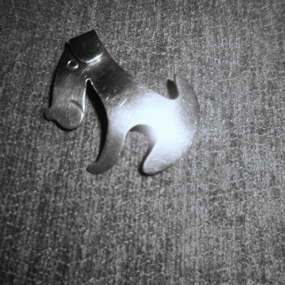 Sterling Silver Dog Pin/Brooch, Taxco Mexico, Marked 925